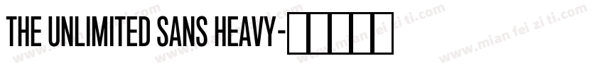 The Unlimited Sans Heavy字体转换
